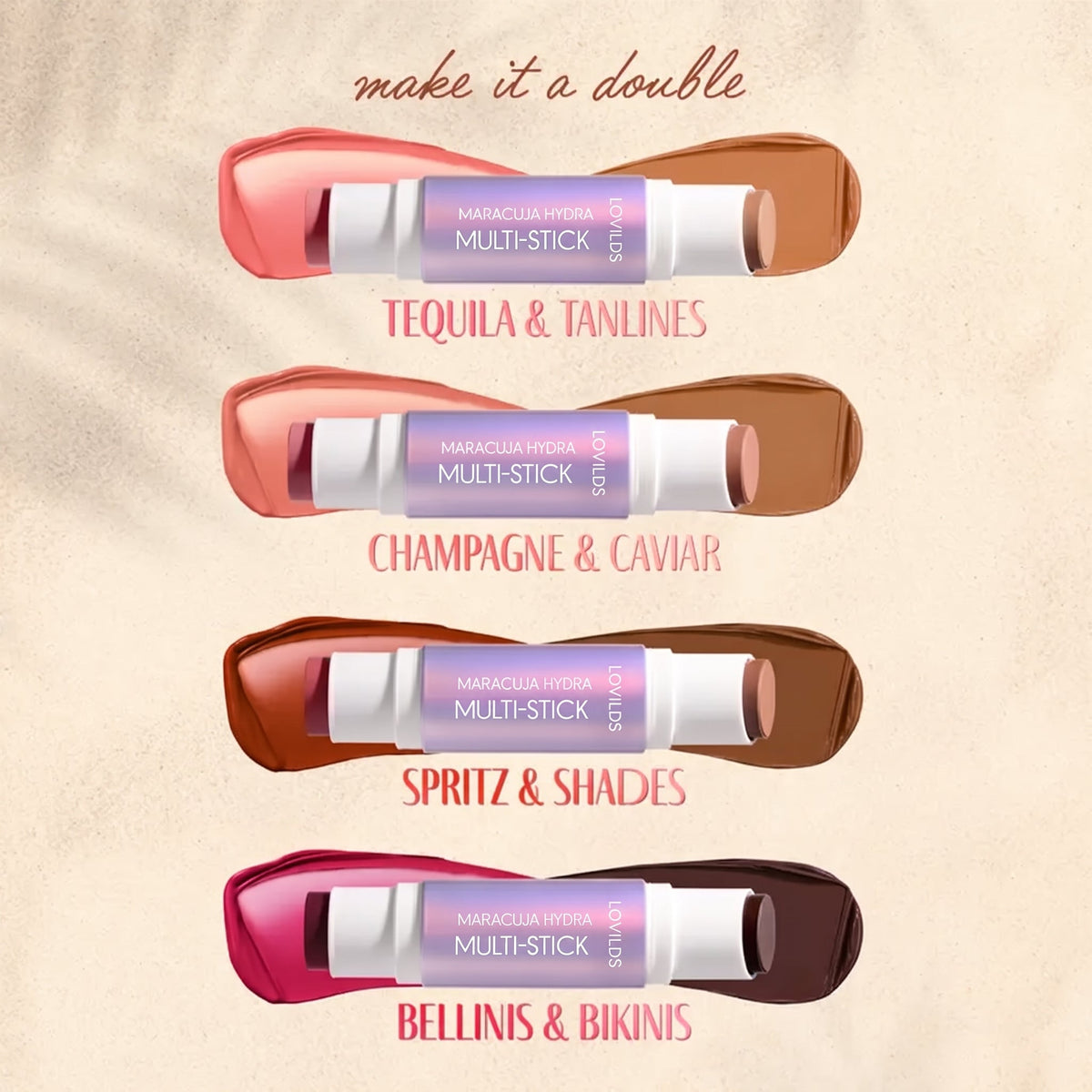 Maracuja Hydra Multi-Stick with Brush – Cream Blush & Bronzer